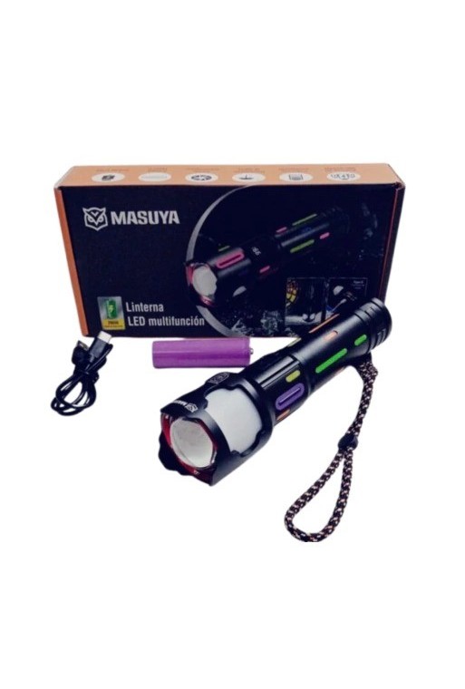 LINTERNA 1 LED + REFLECTOR RECARGABLE RAUS-62841 MASUYA