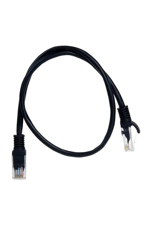 CABLE DE RED PATCH CORD 0.5MTS NEGRO NM-C04 NETMAK