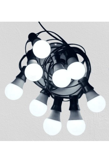 GUIRNALDAS 10 FOCOS LED G50 EN CAJA EXTERIOR/INTERIOR