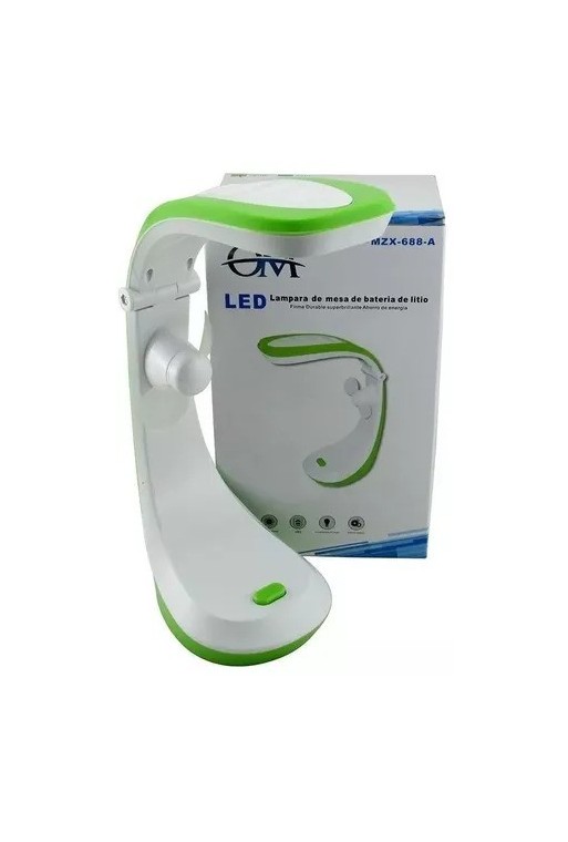 LAMPARA DE ESCRITORIO RECARGABLE C/VENTILADOR MZX-688-A OM