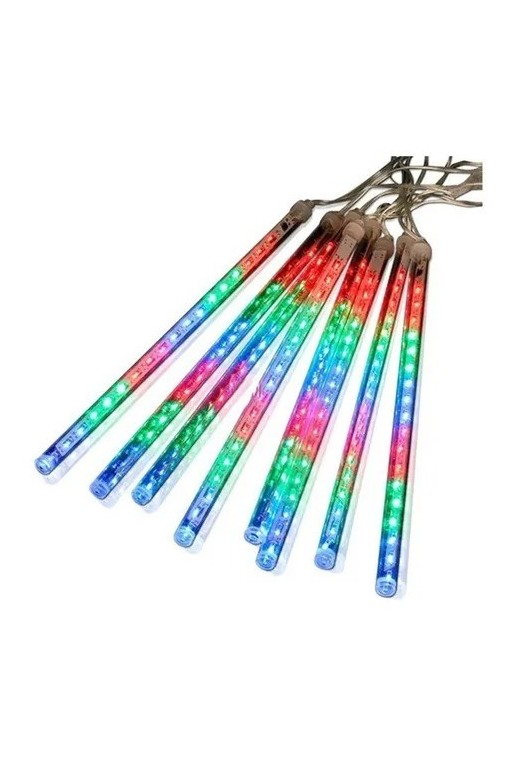 LUZ NAVIDEÑA TUBO LLUVIA X 8 RGB XM-14WW