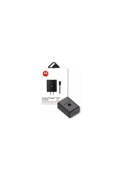 CARGADOR 220V A USB + CABLE TIPO C TURBO POWER 30+ MOTOROLA