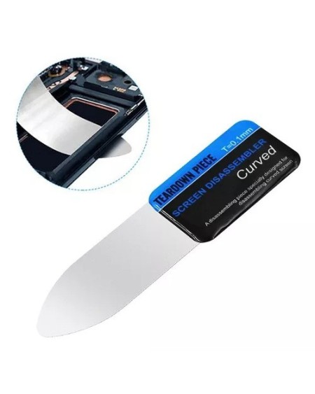 ESPATULA DE ACERO TIPO CUCHILLA FLEXIBLE T0.1MM CURVED