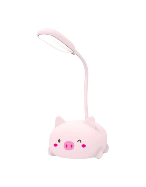 LAMPARA DE ESCRITORIO RECARGABLE LAPICERO MOTIVO CHANCHO HK3320-3