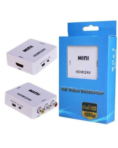 CONVERSOR DE HDMI A RCA AV FULL HD 1080P HDMI2AV