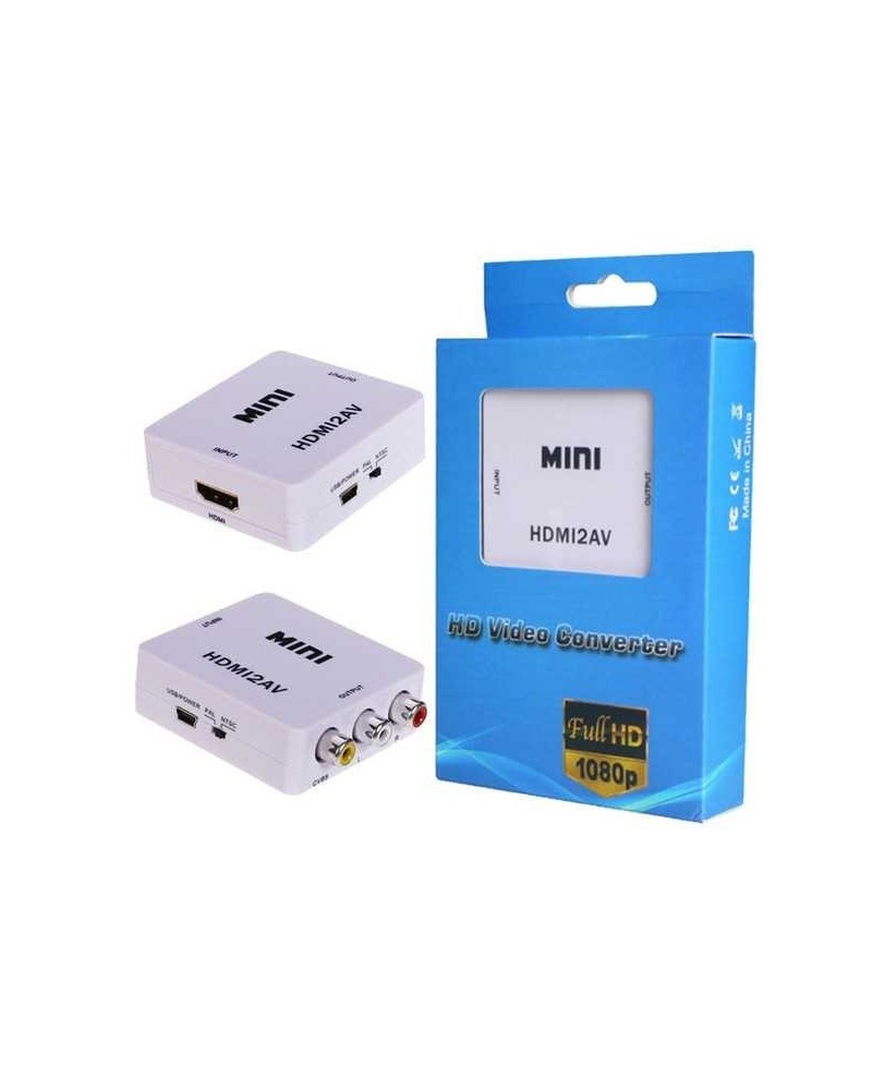 CONVERSOR DE HDMI A RCA AV FULL HD 1080P HDMI2AV