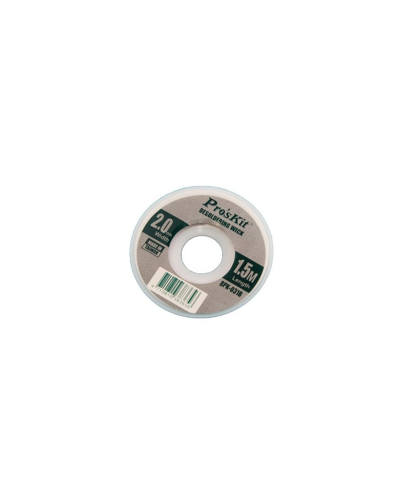 MALLA DESOLDANTE DE COBRE 1.5MTS 2.0MM PROSKIT