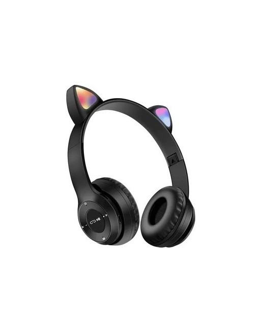 AURICULAR BLUETOOTH VINCHA NEGRO CON RGB VZV-23M CATEAR