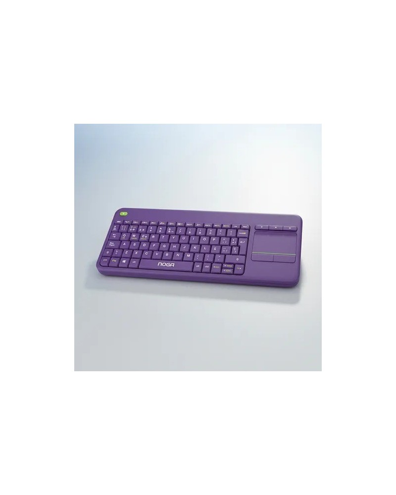 TECLADO CON TOUCH PAD VIOLETA DOBLE 2.4G Y BLUETOOTH NKB-Q80 NOGA