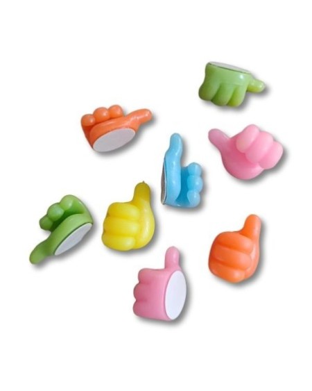 ACCESORIOS MANITOS PARA SUJETAR CABLE COLORES