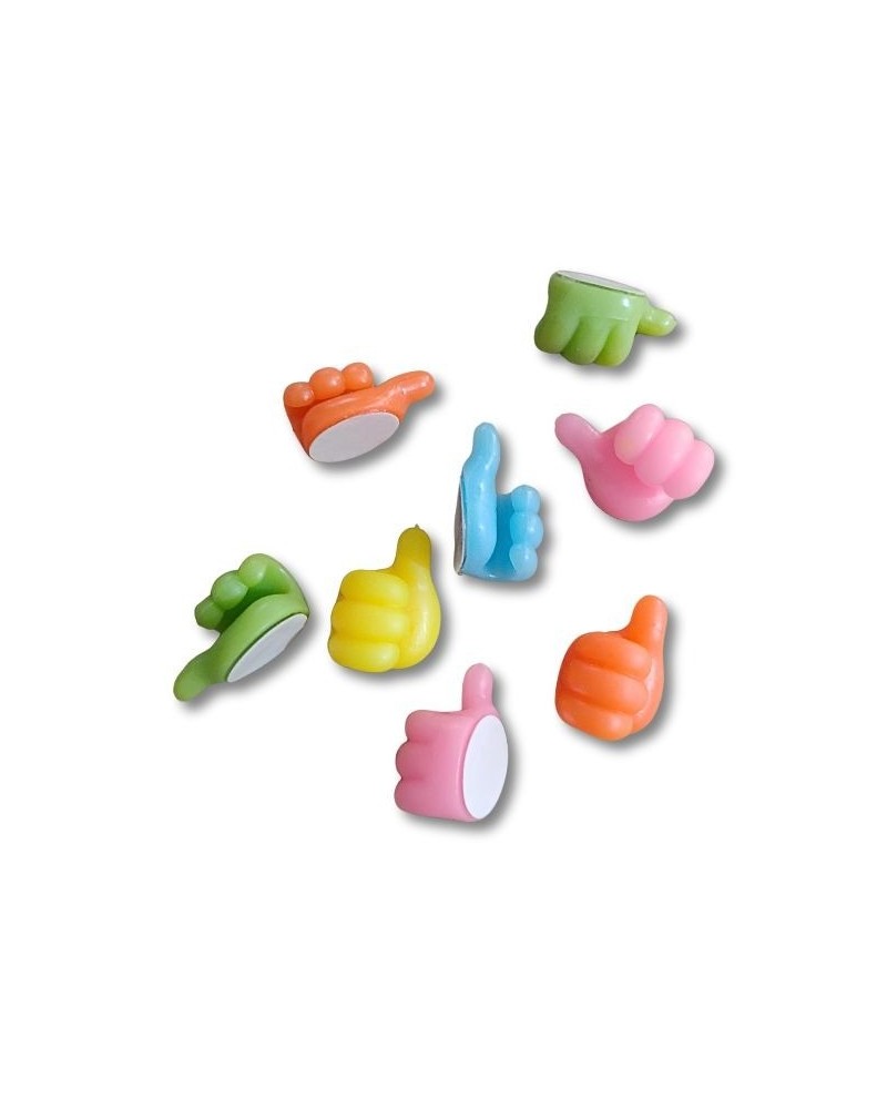 ACCESORIOS MANITOS PARA SUJETAR CABLE COLORES