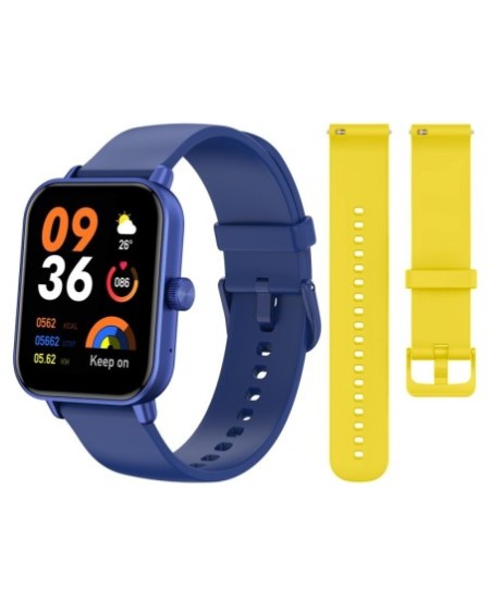RELOJ INTELIGENTE SMART WATCH AZUL/AMARILLO KVR-671 KOLKE