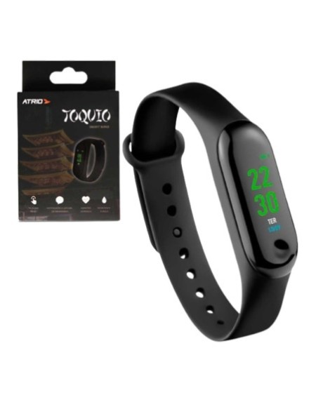 RELOJ INTELIGENTE NEGRO ATRIO SMART BAND TOQUIO