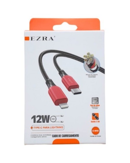CABLE TIPO C A IPHONE 27W 1MTS W36 EZRA