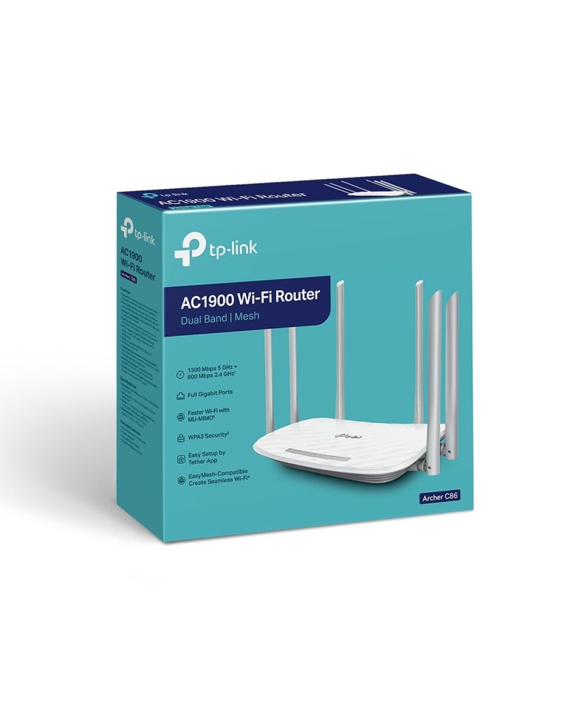 ROUTER WLS 6 ANTENAS DUAL GIGABIT ARCHER C86 AC1900 TP-LINK
