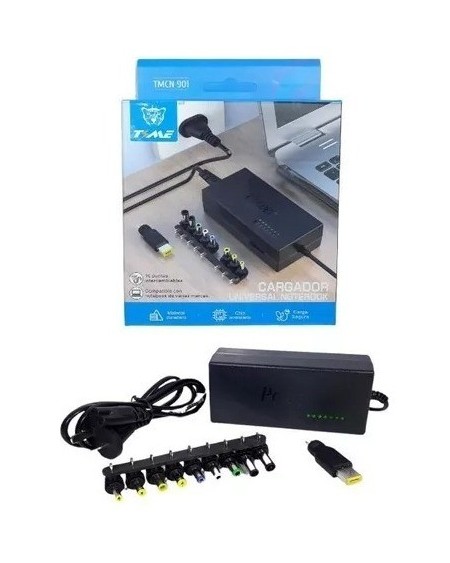 CARGADOR P/NOTEBOOK UNIVERSAL 10 PINES TMCN 901 TIME