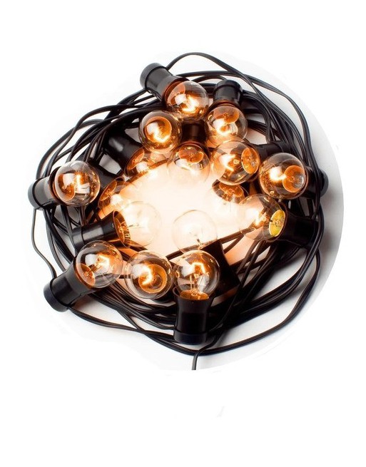 GUIRNALDAS 10MTS C/10 FOCOS INCANDECENTES LUZ CALIDA LITE EXTERIOR