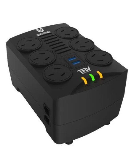 ESTABILIZADOR 6 TOMAS + RJ11/45 POWERSAFE