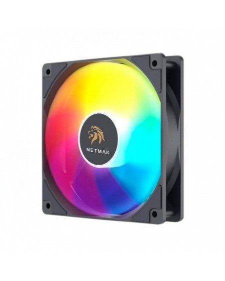 COOLER 120X120X25 RGB 15LED NM-12RG NETMAK