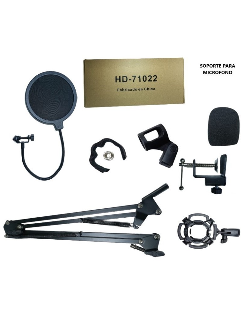 SOPORTE Y ACFCESORIOS PARA MICROFONO HD-71022
