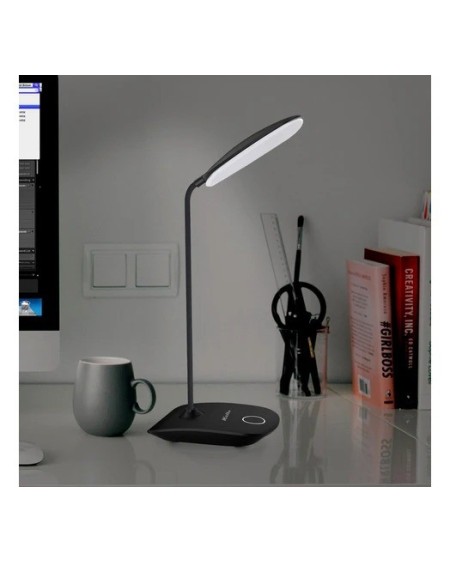 LAMPARA DE ESCRITORIO RECARGABLE NEGRA KVL-190 KOLKE