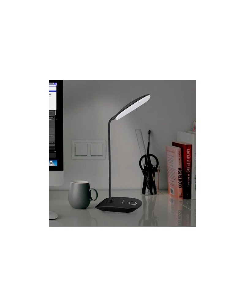 LAMPARA DE ESCRITORIO RECARGABLE NEGRA KVL-190 KOLKE