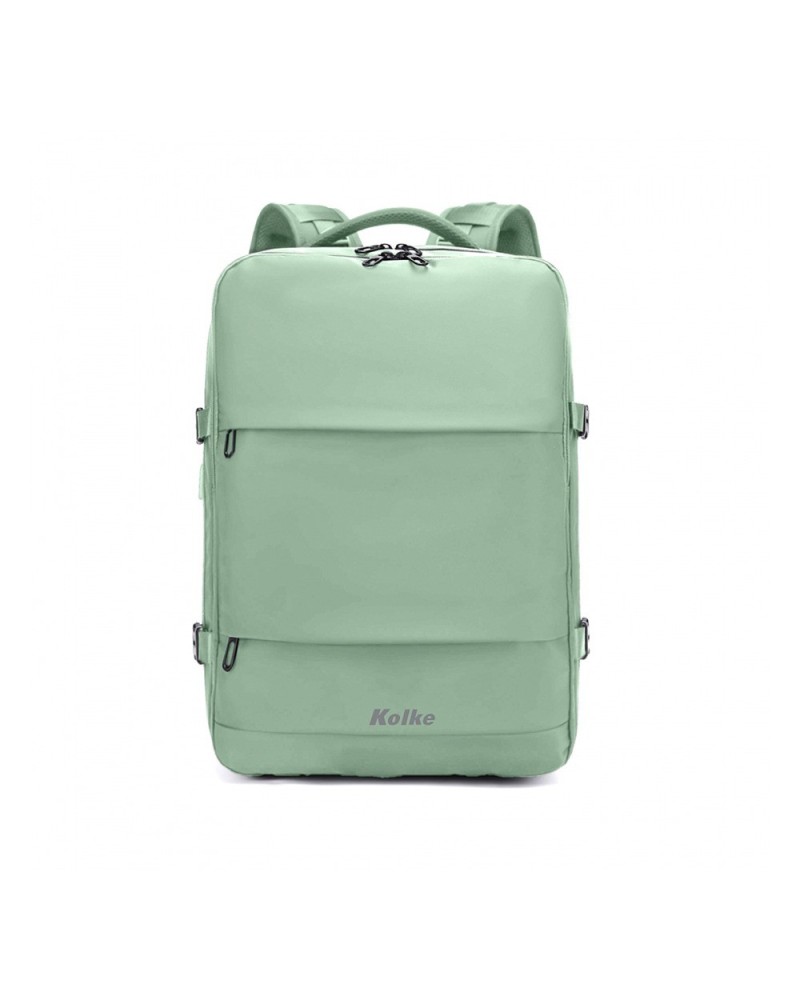 MOCHILA ANTI ROBO 17" VERDE AGUA KVM-654 KOLKE