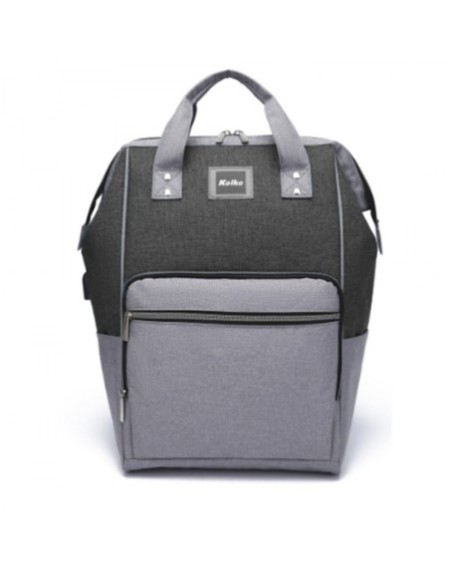 MOCHILA NEGRA C/GRIZ ANTI-ROBO VOYAGE WATERPROOF KVM-533 KOLKE