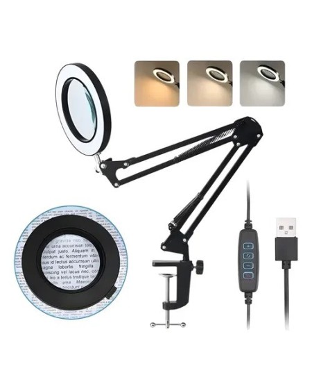 LAMPARA DE ESCRITORIO C/PINZA Y BRAZO LED-83043 TIME