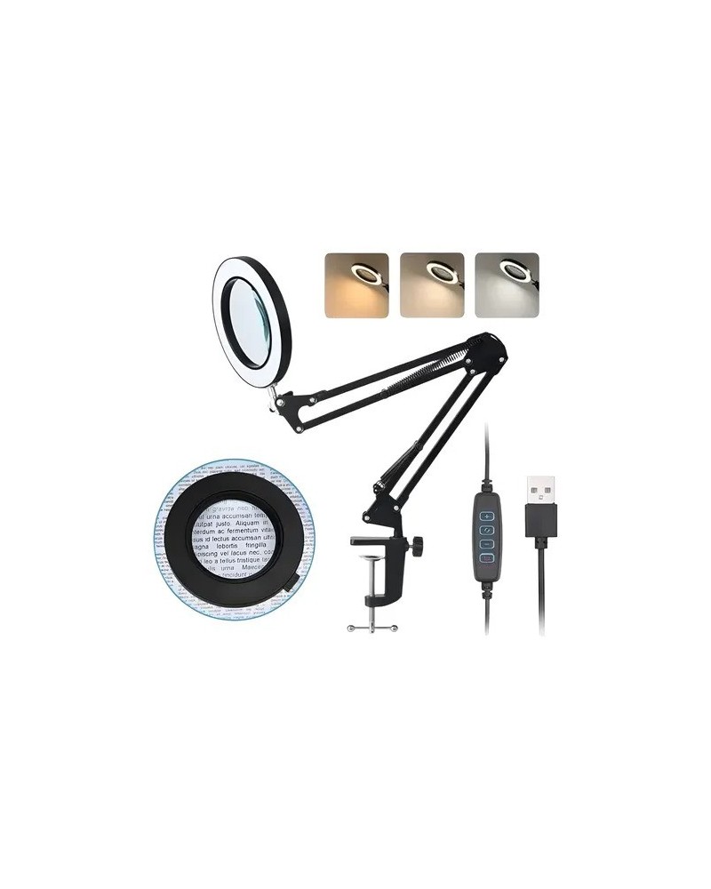 LAMPARA DE ESCRITORIO C/PINZA Y BRAZO LED-83043 TIME