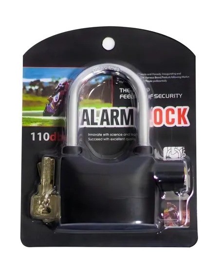 CANDADO P/MOTO CON ALARMA 110DBA LOCK
