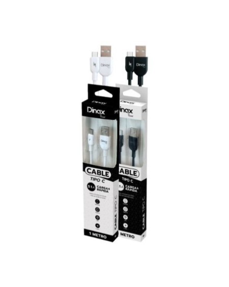 CABLE USB TIPO C M/M 5.1AMP 1MTS DX-CABTCX2 DINAX