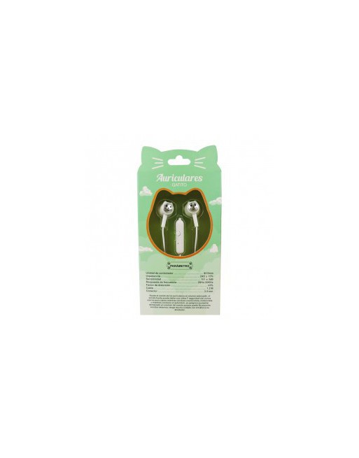 AURICULAR M/L IN-EAR DISEÑO GATITO AR 1226 TIME