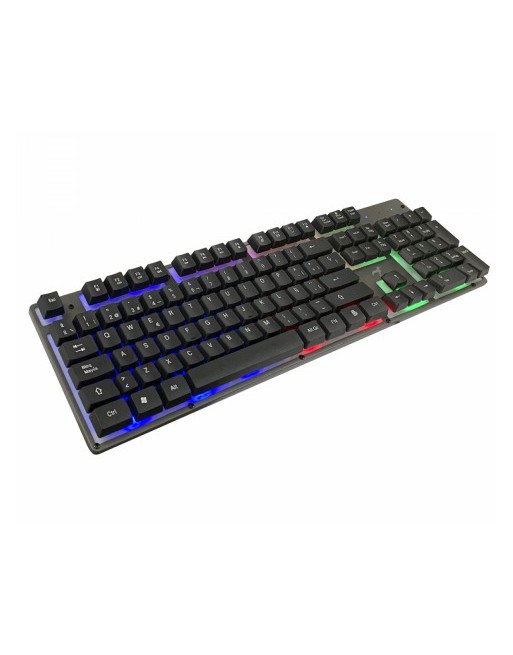 TECLADO GAMER RETROILUMINADO PANEL METALICO TECLAS ELVADAS KGT-505 KOLKE