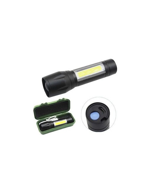 LINTERNA 1 LED + REFLECTOR C/ZOOM RECARGABLE TD-C81 FLASHLIGHT