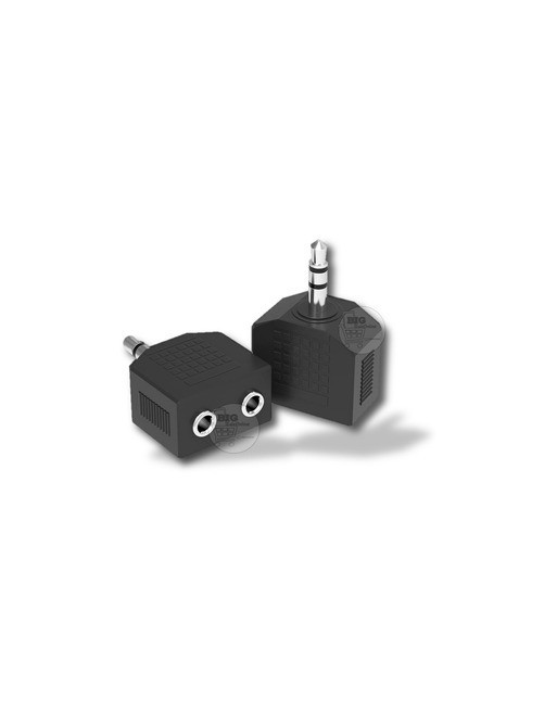 ADAPTADOR 3.5 M A 3.5 H X 2 PARA CONECTAR 2 AURICULARES DX-ADASTE35 DINAX