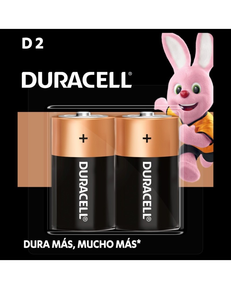 PILAS D X 2 ACALINA GRANDE DURACELL