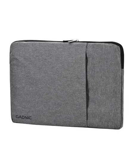 FUNDA P/NOTEBOOK 15.6" BOLSILLOS DELANTEROS GRIZ BIG