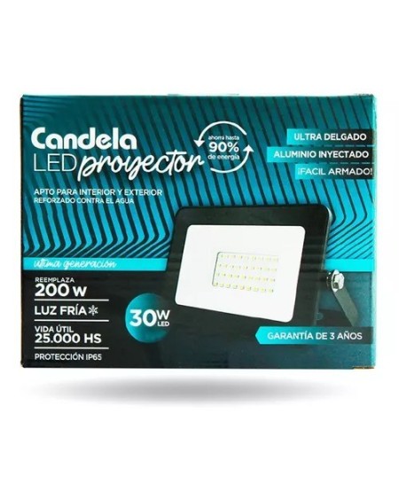REFLECTOR LED 30W LUZ FRIA 6845-LED CANDELA