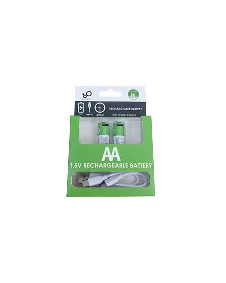 PILAS RECARGABLES AA X 2 1.5V C/CABLE 818 SMARTOOOLS