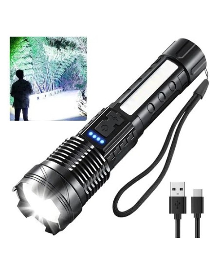 LINTERNA 1 LED C/ZOOM RECARGABLE SUPER BRIGHT LONG RANGE GRANDE YJ-109