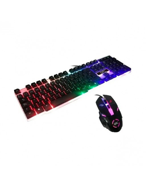 KIT TECLADO + MOUSE GAMER C/LUZ TECLADO MECANICO 1000DPI CBG-018 GTC