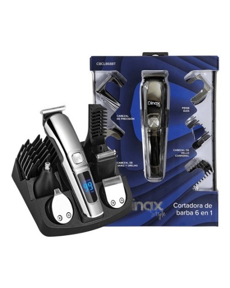 CORTAPELO INALAMBRICO CON ACCESORIOS 6 EN 1 CBCL8688T DINAX
