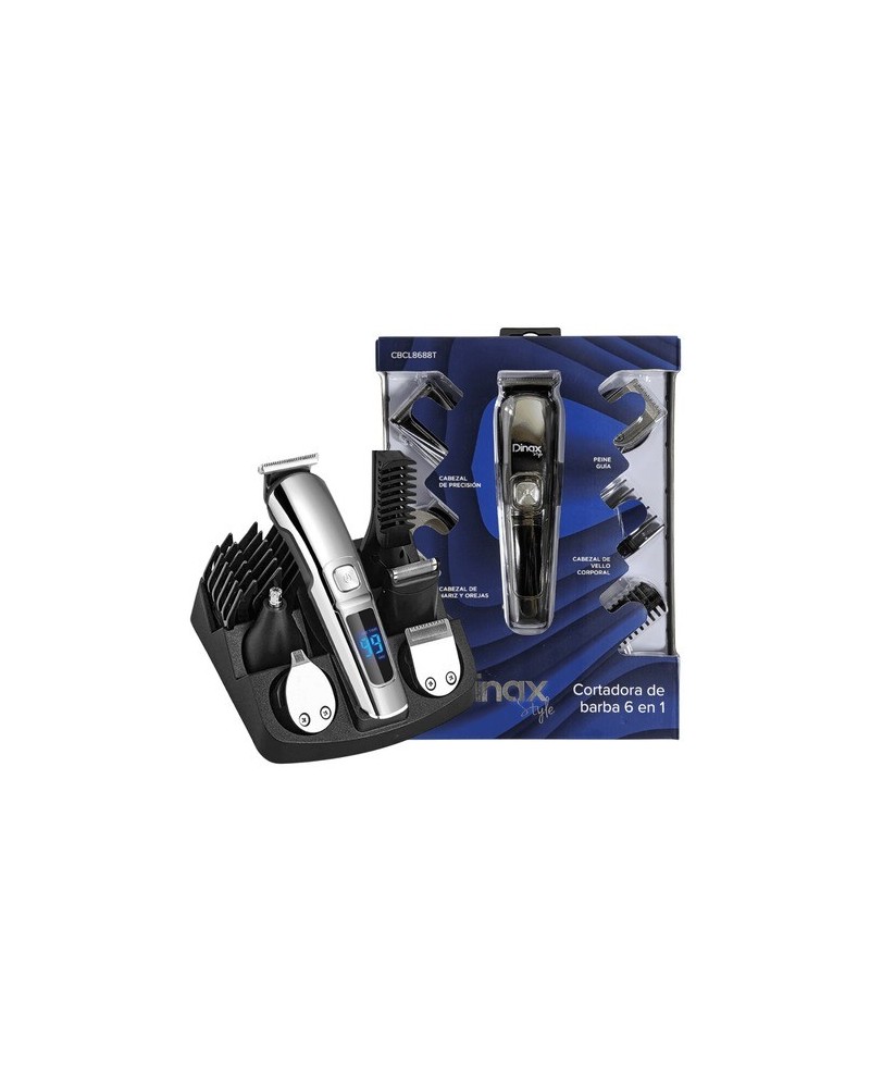 CORTAPELO INALAMBRICO CON ACCESORIOS 6 EN 1 CBCL8688T DINAX
