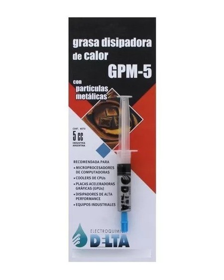 JERINGA GRASA DISIPADORA CON PARTICULAS DE METAL 5CC DELTA