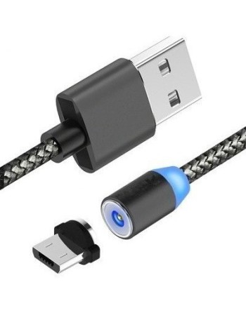 CABLE MICRO USB MAGNETICO X-CABLE 360 2MTS CON LUZ