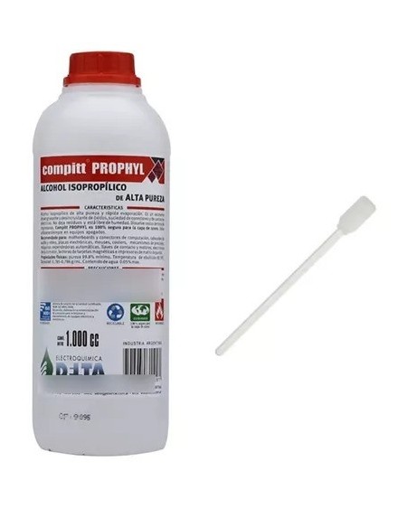 ALCOHOL ISOPROPILICO 1000CC ALPTA PUREZA COMPITT PROPHYL DELTA