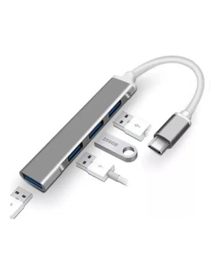 HUB USB TIPO C 4 PUERTOS USB 3.0 MODV-0012 XAEA