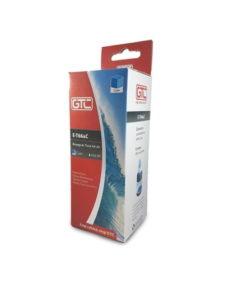 TINTA EPSON E-T664C CYAN 100ML GTC
