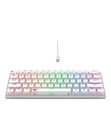 TECLADO GAMER 70% MECANICO 61 TECLAS KB903L-WH HAVIT